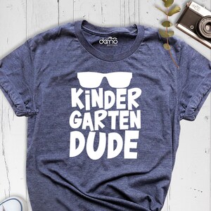 Kindergarten Dude Shirt, Cool Kid T-Shirt, Little Dude Tee, New Kindergartener Tee, Glasses Shirt, First Day of School Shirt, School Shirt