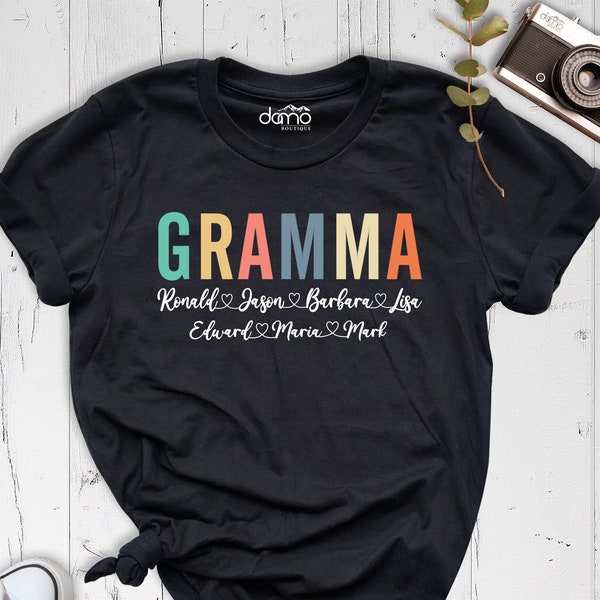 Custom Grandma Shirt, Personalized Grandma Shirt, Personalized Gramma Shirt, New Grandma Shirt, Mimi Shirts, Custom Nana Shirt, Nana Shirt