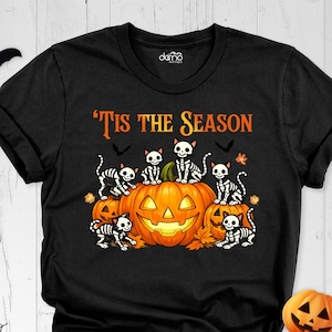 Pumpkin Shirt Halloween Shirt Tis the Season Shirt, Spooky Season Shirt Scary Halloween Tee Jack O Lantern Shirt Funny Halloween Tee