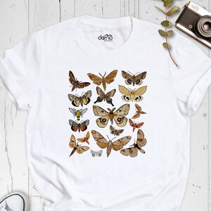 Moth Shirt, Bug Shirt, Aesthetic Shirt, Cottagecore Shirt, Dark Academia Shirt, Insect Shirt, Moth Tee, Goblincore Shirt, Bug Museum Shirt