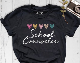 School Counselor Shirt, School Therapist Shirt, Teacher Tee, Heart Counselor Shirt, Back To School Tee, Mental Health Shirt, Counseling Tee