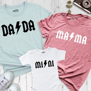 mama dada mini shirt, Mama mini Shirt, Family Matching Shirt, Daddy and baby, Mommy and Me, baby shower gift, mama gift, mom and baby outfit