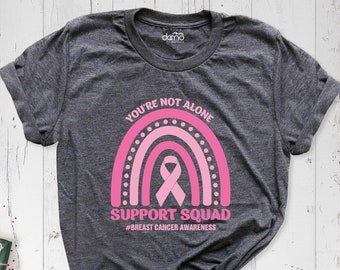 Zylkor Women's Breast Cancer Awareness Shirt – Pink Ribbon Support Squad Tee - View #8