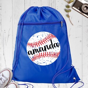 Personalized Baseball Name Gym Bag, Custom Mama Baseball Backpack, Baseball Player Sport Bag, Baseball Team Bag, Baseball Mom Gift Bag