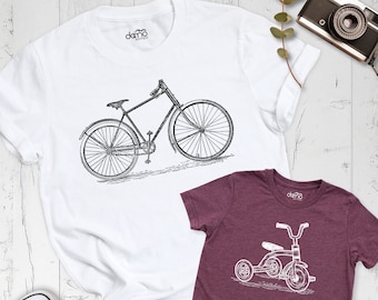 Family Bicycle Riding Shirt, Bicycle Shirt, Mommy and Me Bicycle Shirt, Daddy Girl Bicycle Shirt, Family Bicycle Matching Shirt, Biking Tee