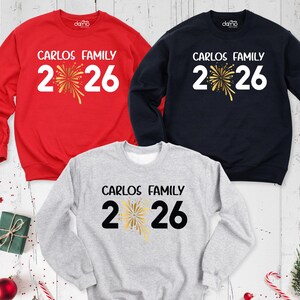 Personalized New Year 2026 Sweatshirt, Family New Year Hoodie, Matching New Year Shirt, Custom New Year Party Sweatshirt, New Year Eve Shirt