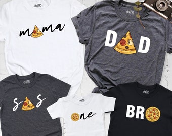 Family Pizza Shirt, Family Group Matching Shirt, Pizza Slice Family Shirt, Pizza Slice Mama Dad Sis Bro Baby Shirt, Pizza Lover Family Tee