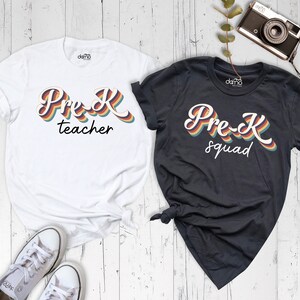 Pre-K Teacher Shirt, Pre Kinder Shirt, Back To School Shirt, First Grade Shirt, Teacher Life Shirt, Women Teacher Tee, School Shirts