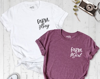 Farmer T-Shirt, Farm Girl Shirt, Farm Boy Shirt, Custom Farm Shirt, Farm Life Shirt, Farm Custom Name Shirt, Family Farm Matching Shirt