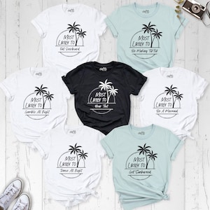 Most Likely To Summer Shirt, Most Likely To Vacation Shirt, Matching Family Cruise Trip Shirt, Family Beach Travel Tshirt, Beach Party Shirt