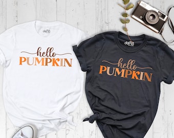 Hello Pumpkin Shirt, Pumpkin Shirt, Thanksgiving Shirt, Fall Vibes Shirt, Autumn Shirt, Fall Shirts For Women, Cute Pumpkin Shirt