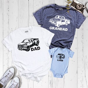 Funny Family Matching Shirts, Car Shirt, Dad and Me Shirt, Daddy And Me Shirts, Truck Shirts, Grandpa and Baby Shirt, Family Birthday Shirts