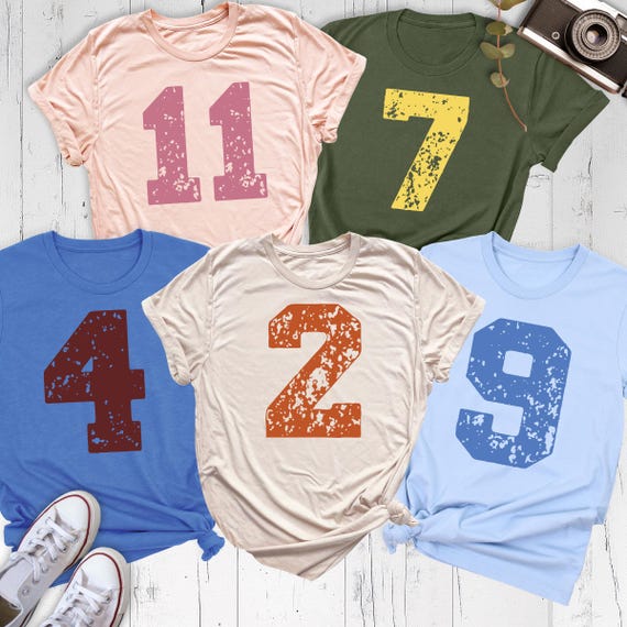 Custom Number Shirt Football Number Tee Game Day Tshirt, Football Mom Shirt Your Number Tee College Sport Matching Shirt Jersey Number Shirt