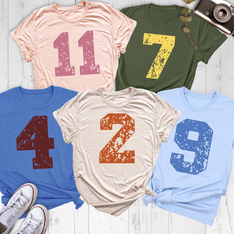 Custom Number Shirt by DamoBoutique