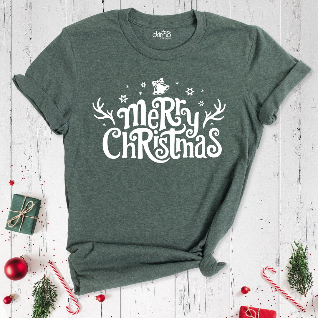 Merry Shirt, Women's Christmas Shirt, Christmas Family Shirt, Christmas