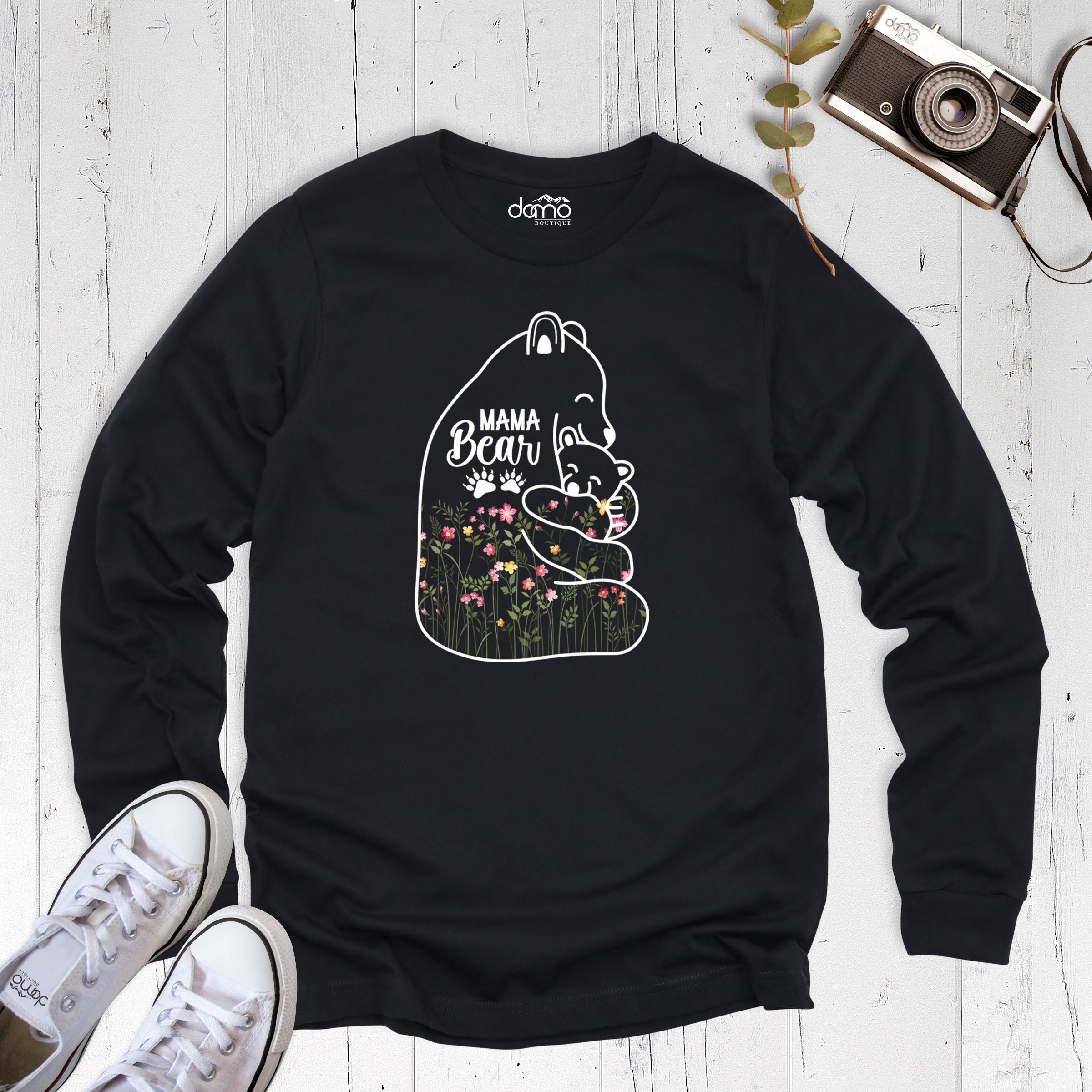 Mama Bear Long Sleeve, Cute Mama Bear Long Sleeve, Mama Bear Long Sleeve Shirt, Bear Family Shirt, Mama Bear and Baby Long Sleeve