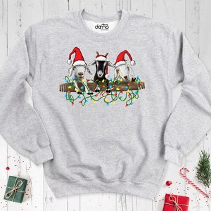 Christmas Goat Shirt by DamoBoutique