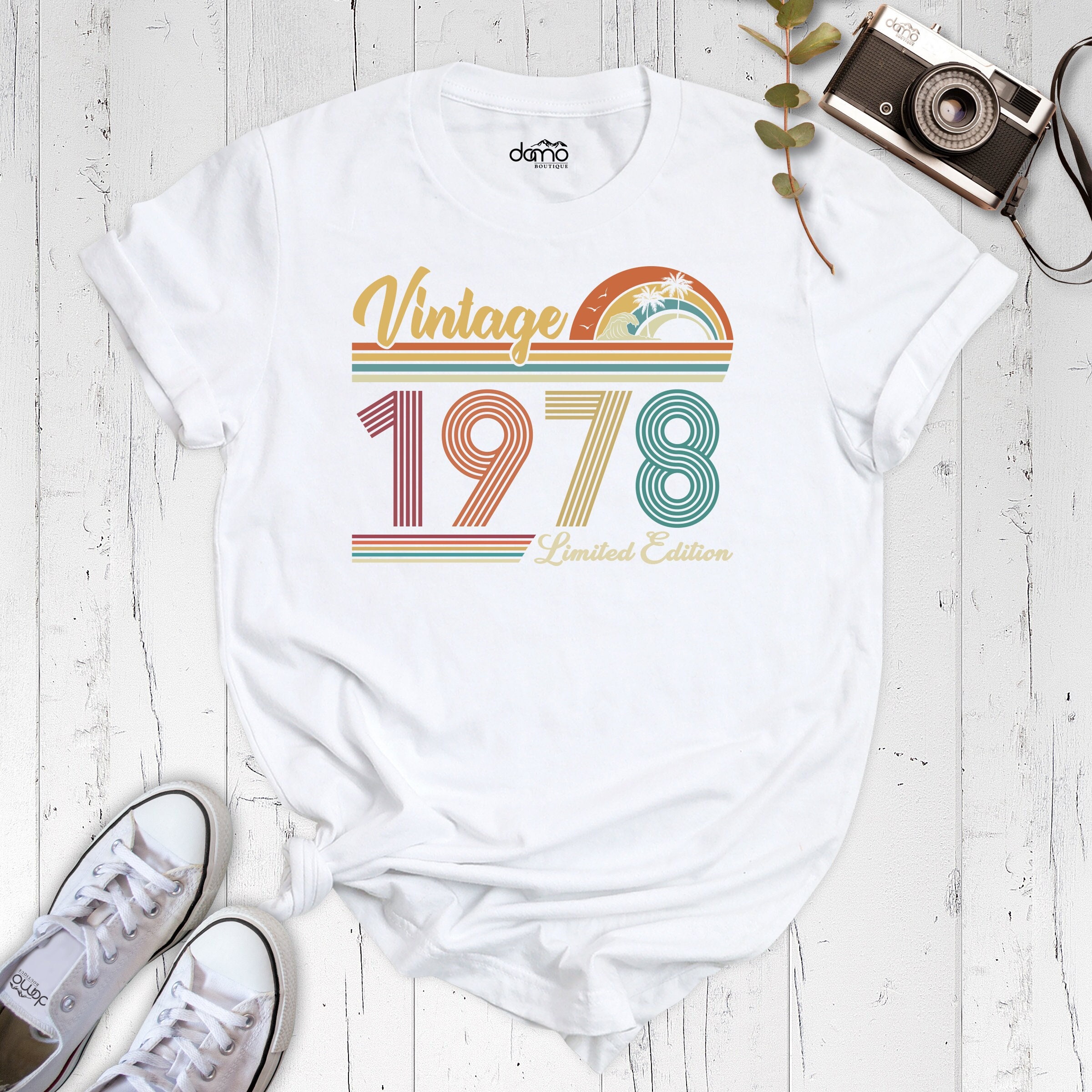 Vintage 1978 Birthday Shirt, 46th Birthday Tshirt, Custom Age