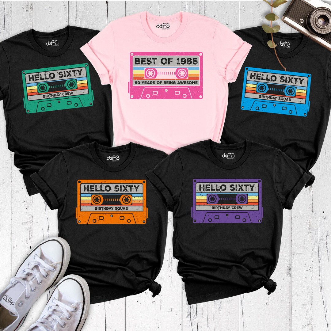 1965 Birthday T-Shirt For Men - 'Gettin' Old, Pissy And Cranky' 60th Birthday Gift Idea