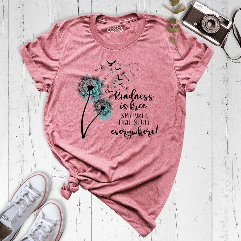 Teacher Shirt Be Kind Shirt wildflower shirt Kindness is image 1