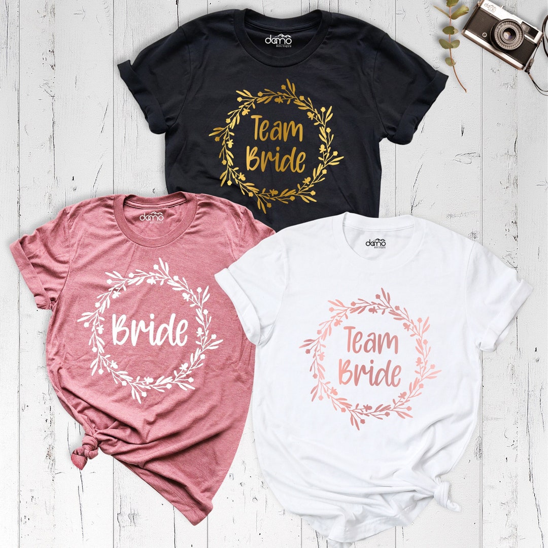 Team Bride Shirt, Bachelorette Party Shirt, Cute Bridal Crown Shirt ...