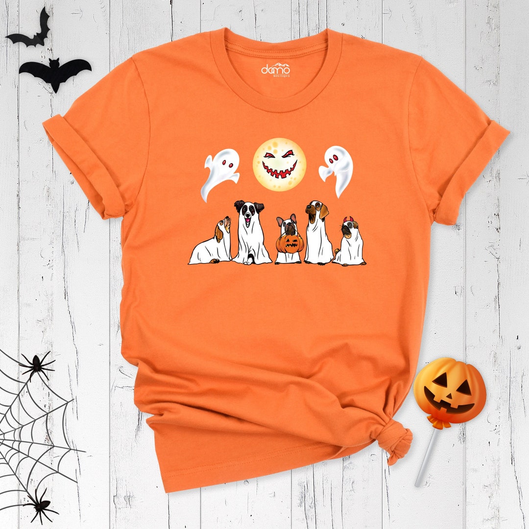 Ghost Dog Shirt, Halloween Dog Shirt, Animal Halloween Shirt, Sun