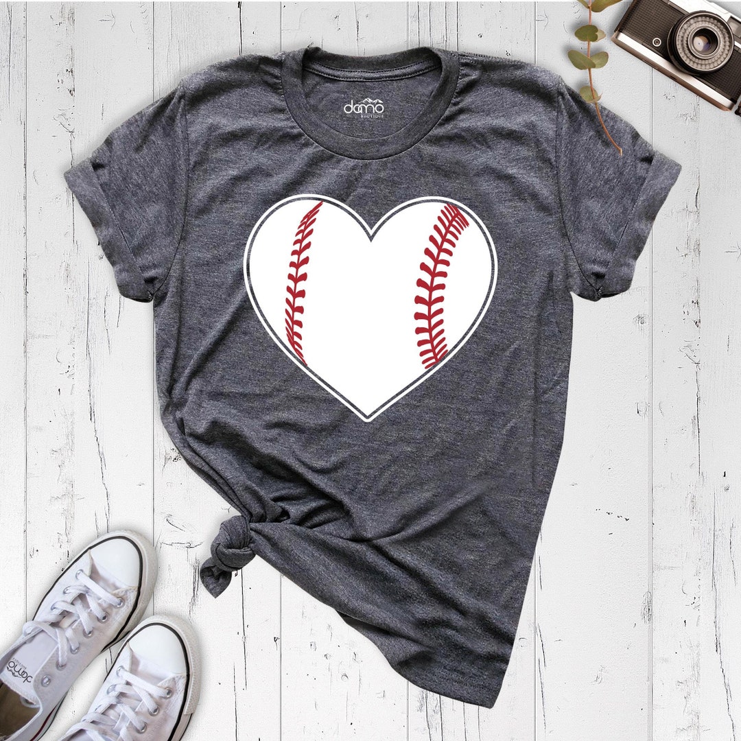 Baseball hoodies front with heart