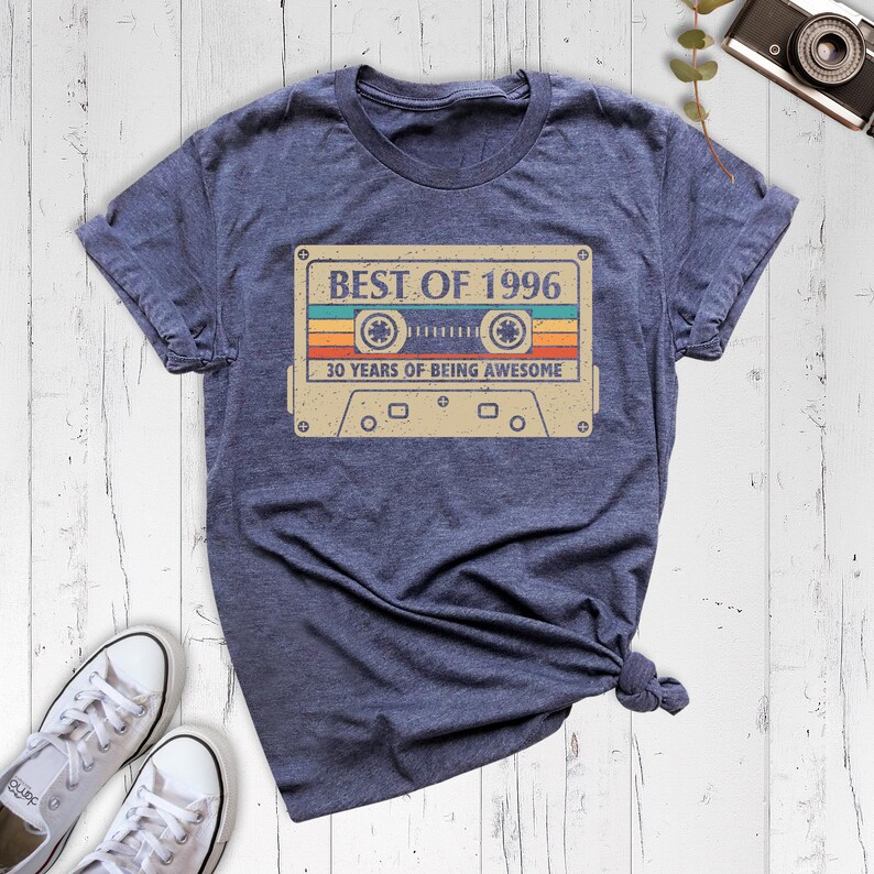 Best Of 1996 Shirt, 30th Birthday Tee, Vintage 1996 Shirt, Gift For 30th Birthday, Birthday Party Tee, Hello Thirty Shirt, Family Birthday image 3