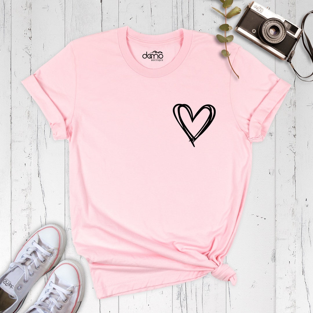 Knit Heart Pastel T-Shirt