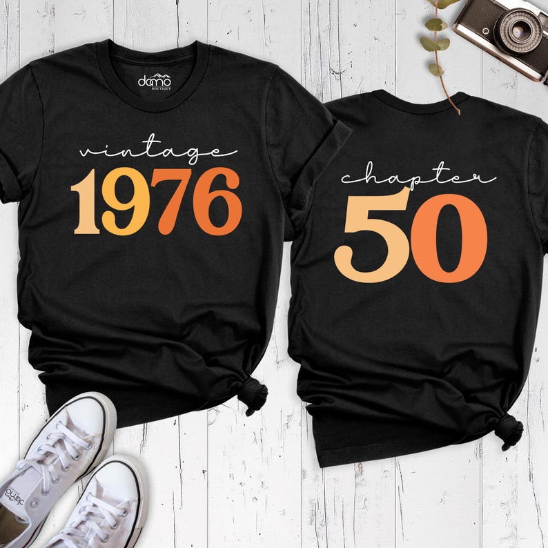 Vintage 1976 Birthday Shirt by DamoBoutique