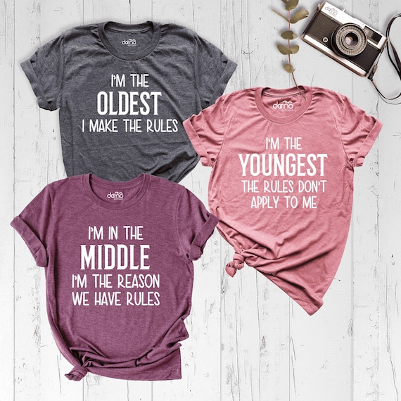 Oldest Sister Shirt I Make The Rules Sibling Tshirt Gift Oldest Sister Shirt I Make The Rules Sibling Tshirt Gift