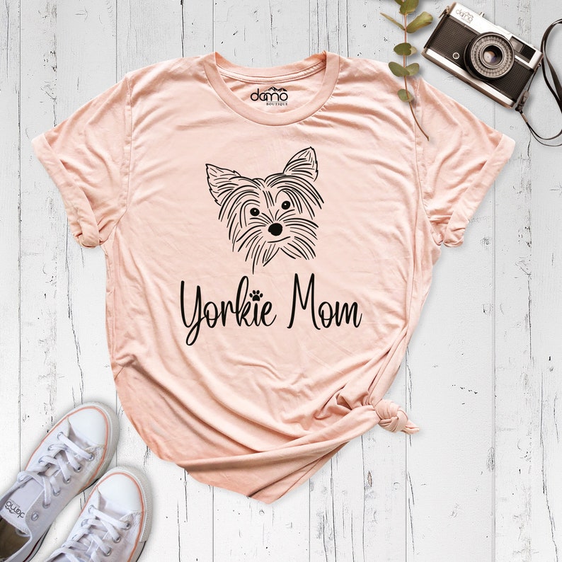 Yorkie Mom Shirt by DamoBoutique