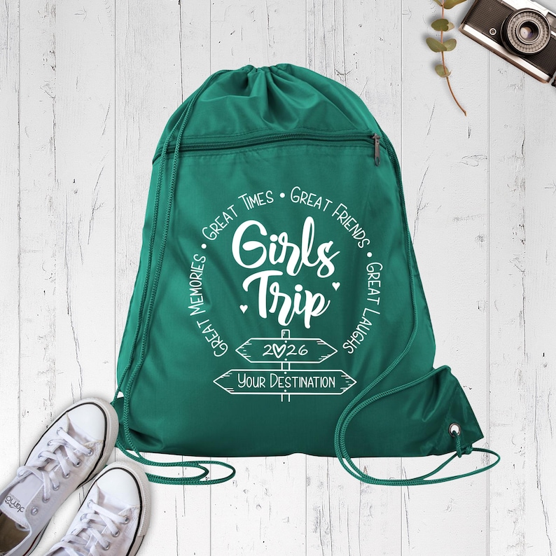 Custom Girls Trip 2026 Backpack Family Vacation Bag, Matching Family Travel Group Bag, Beach Party Bag, Summer Bag, Adventure Tote Bag image 3