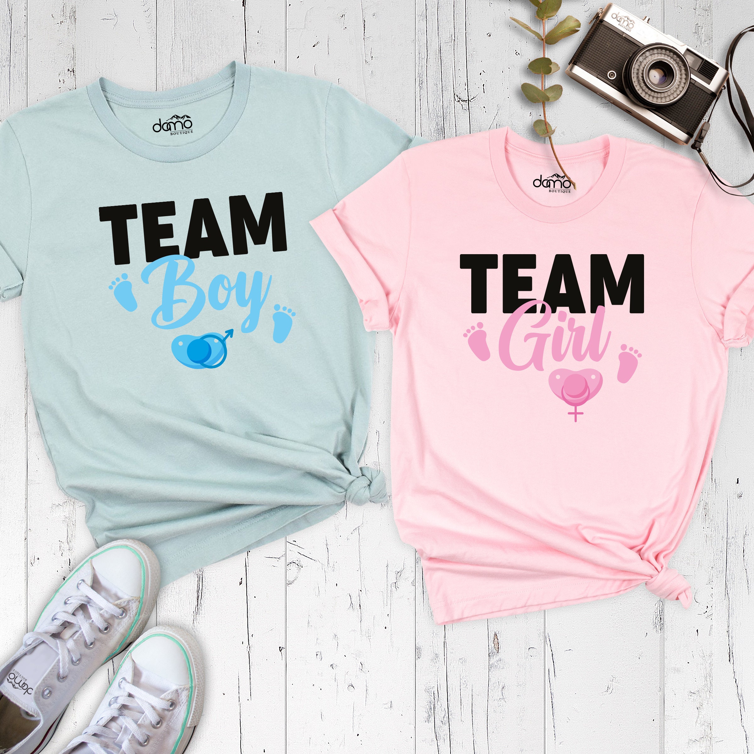 Team Girl Team Boy Shirt Gender Reveal Shirt Baby Shower Etsy