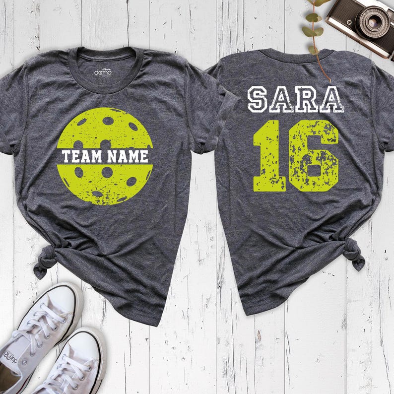 Custom Pickleball Shirt Personalized Name Pickleball Team Tee, Racquetball Shirt, Pickleball Game Day Tshirt Tshirt, Pickleball Lover Tee Bild 2
