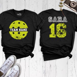 Custom Pickleball Shirt Personalized Name Pickleball Team Tee, Racquetball Shirt, Pickleball Game Day Tshirt Tshirt, Pickleball Lover Tee Bild 11