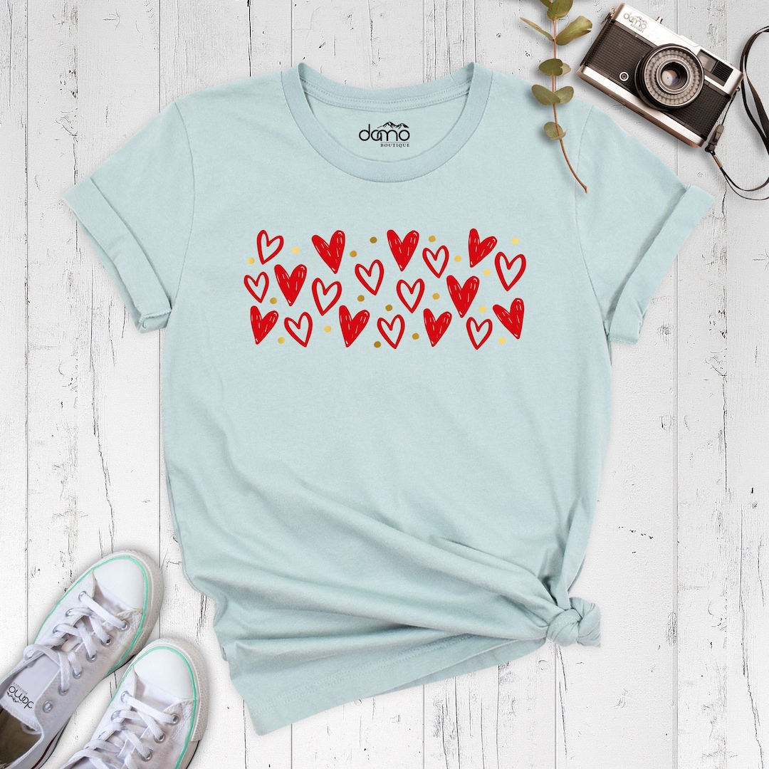 Red Heart Shirt, Cute Heart Shirt, Valentines Day Shirt, Heart Shirt, Be Mine Valentine Shirt