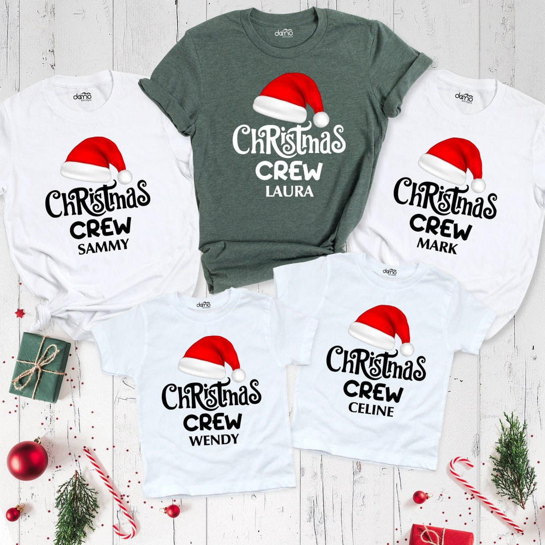 Christmas Crew Shirt, Family Matching Christmas Shirt, Group Custom