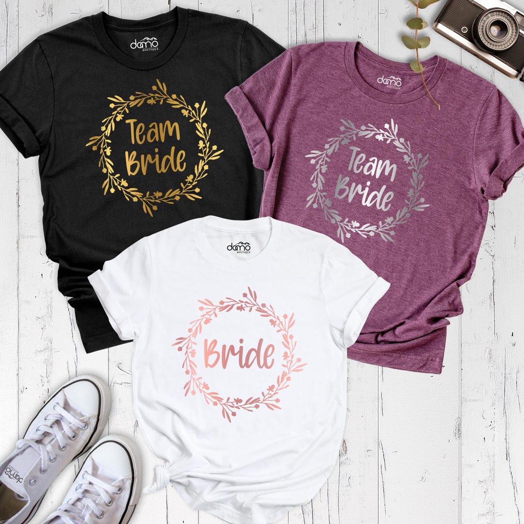Custom Team Bride Shirt Bachelorette Party Shirt, Bridal Shower Shirt ...