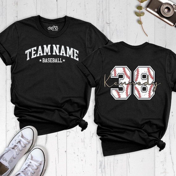 Custom Baseball Team Shirt Baseball Player Tee for Senior Night, Personalized Baseball Mom Shirt, Baseball Dad Shirt, Baseball Lover Shirt