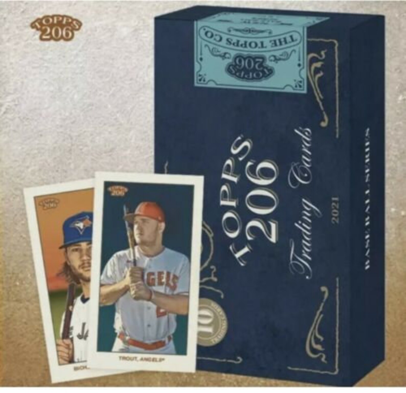2021 Topps Baseball T206 Wave 1 10 Card Sealed Box Etsy
