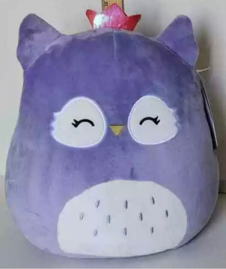 Fania The Purple Owl With Crown Squishmallow Size 11 New | Etsy