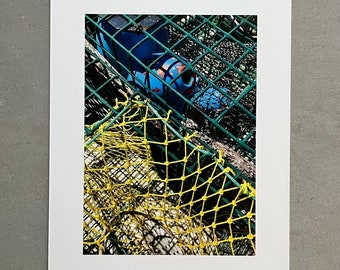 Lobster Trap Photograph, New England Lobstering Nautical Artwork