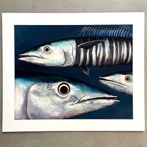 Wahoo Fish Painting 8x10 Print