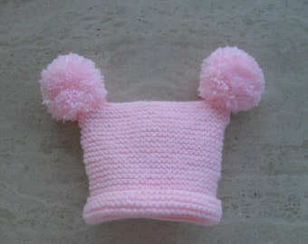 Instant download knitting pattern very easy t bag hat,  baby hat  -makes six sizes