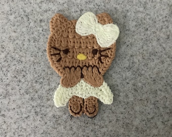 Crochet Cat Applique - Size 6cms