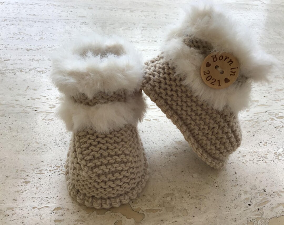 Instant Download Knitting Pattern Baby Booties Unisex Quick and Easy ...