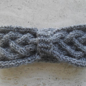 Instant download knitting pattern cable head band - makes new born to adult