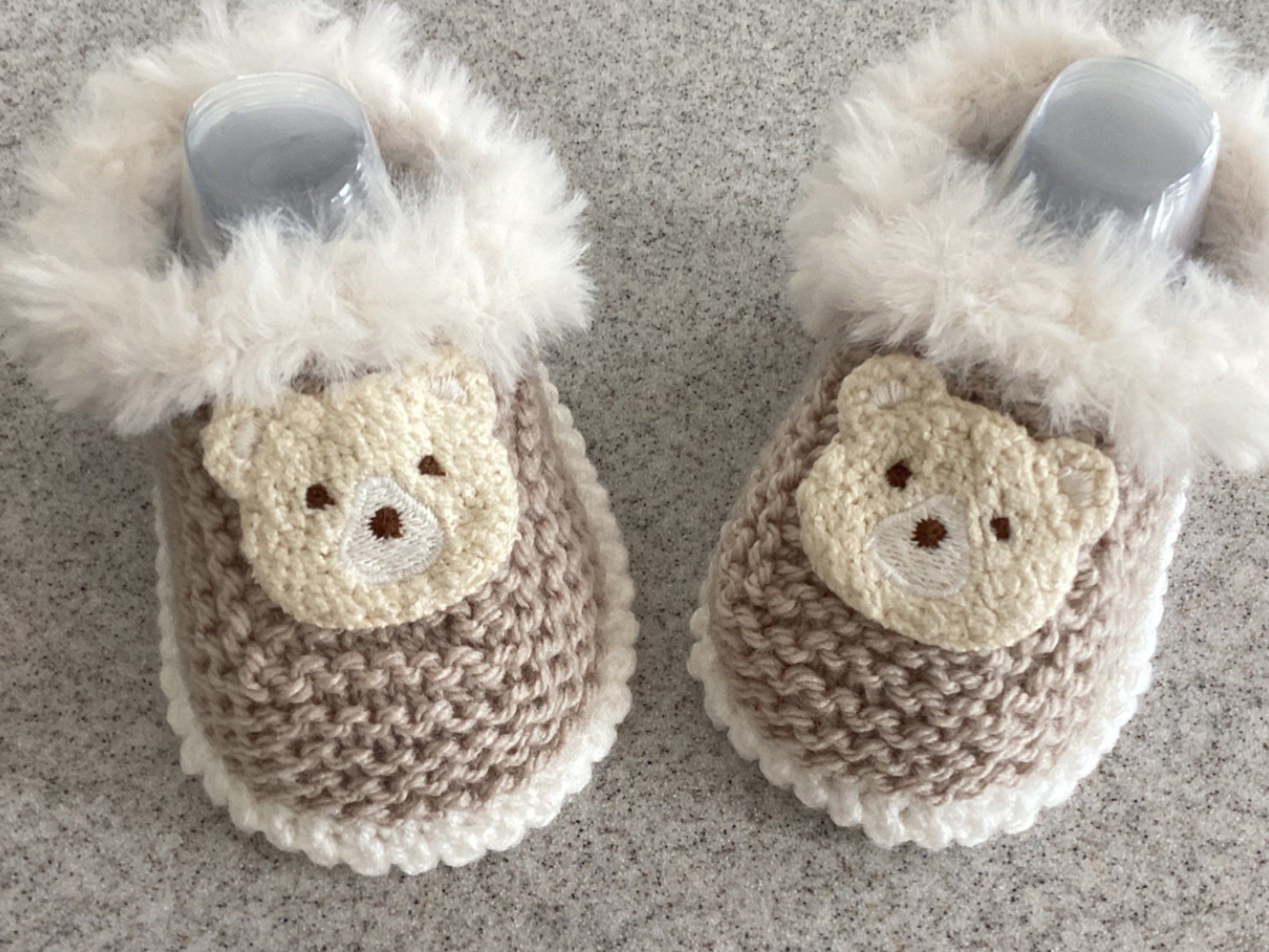 Children's knitted animal slippers best sale