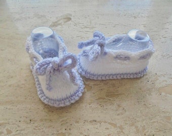 Instant download knitting pattern baby girl shoes quick and easy makes three sizes